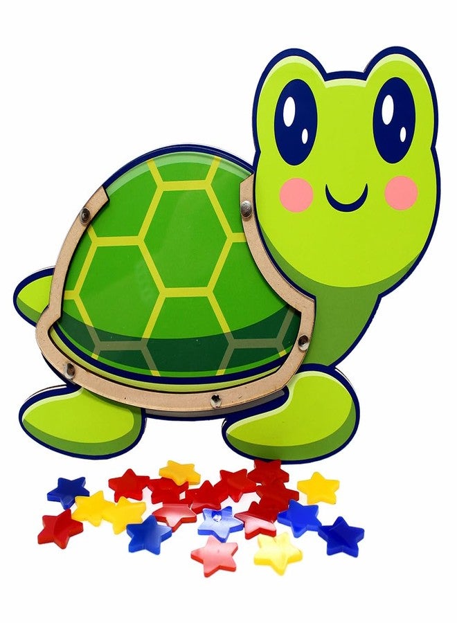The Rosette Imprint Reward Jar for Kids | Star & Smiley Token System | Reward for Kids Behaviour | Reward Stars | Daily Chores Tracker | Positive Reinforcement Tool | Turtle Design - Image 3